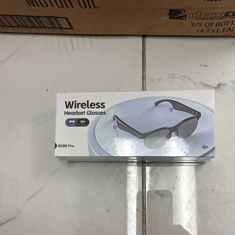 Wireless Headset Glasses - Black